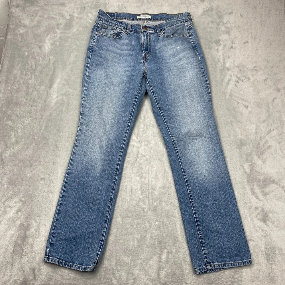 Vintage Levi's 505 Jeans Womens 10 Blue Denim Stretch Single Stitch Straight Leg